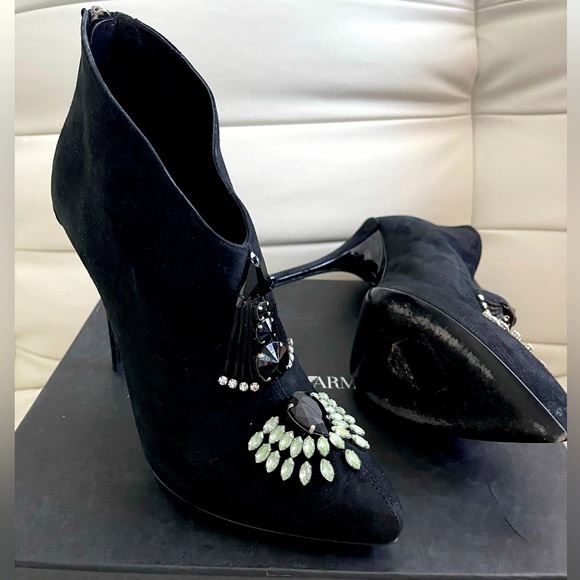 Emporio Armani Shoes - Emporio Armani high heel boots. Size 8.5.